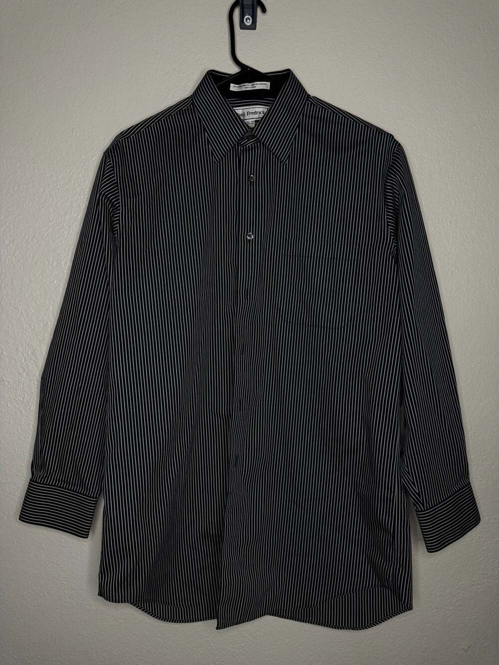 Tommy Bahama Huntington Herringbone Long Sleeve Button Up Shirt Black XXXL